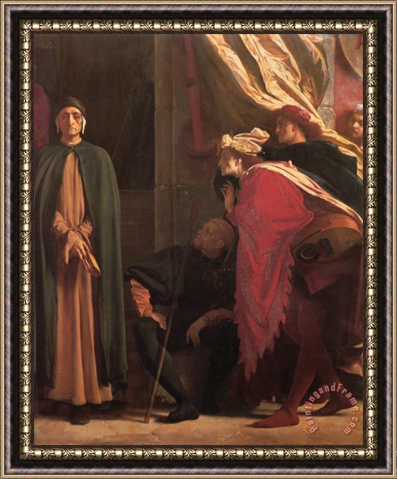 Lord Frederick Leighton Dante in Exile [detail Right] Framed Print